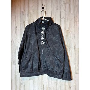 Reebok Women's Jacket Athletic Windbreaker Full Zip Light‎ Weight Size Large